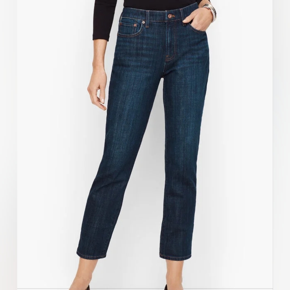 TALBOTS Modern Ankle Jean - PLUS SIZE dark wash - Picture 1 of 11